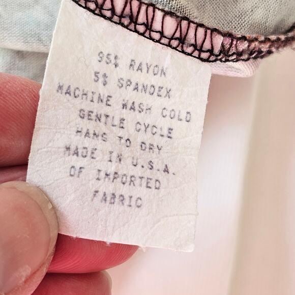 Salaam multicolor floral print yoga style pull on skirt size medium - Picture 4 of 6